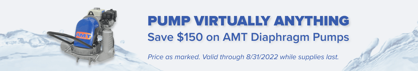 Save $150 on AMT Diaphragm Pumps
