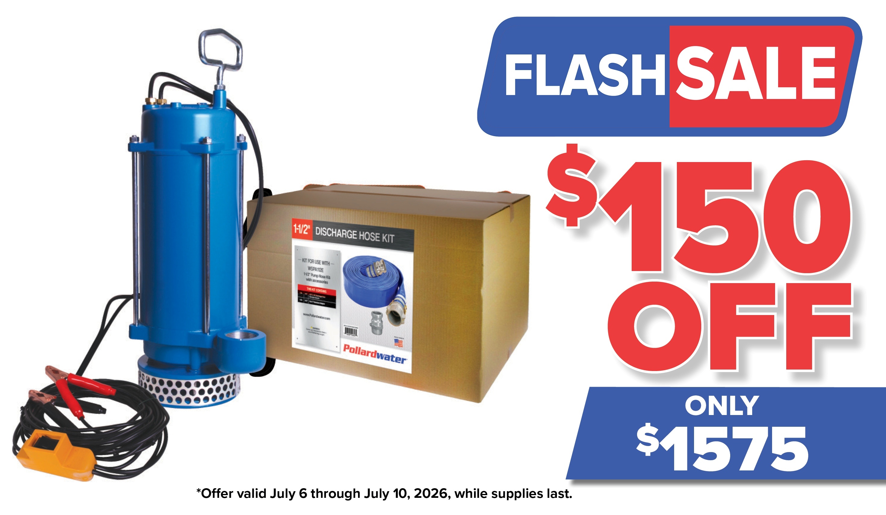 Flash Sale: Warren Rupp PortaPump Submersible Dewatering Pump
