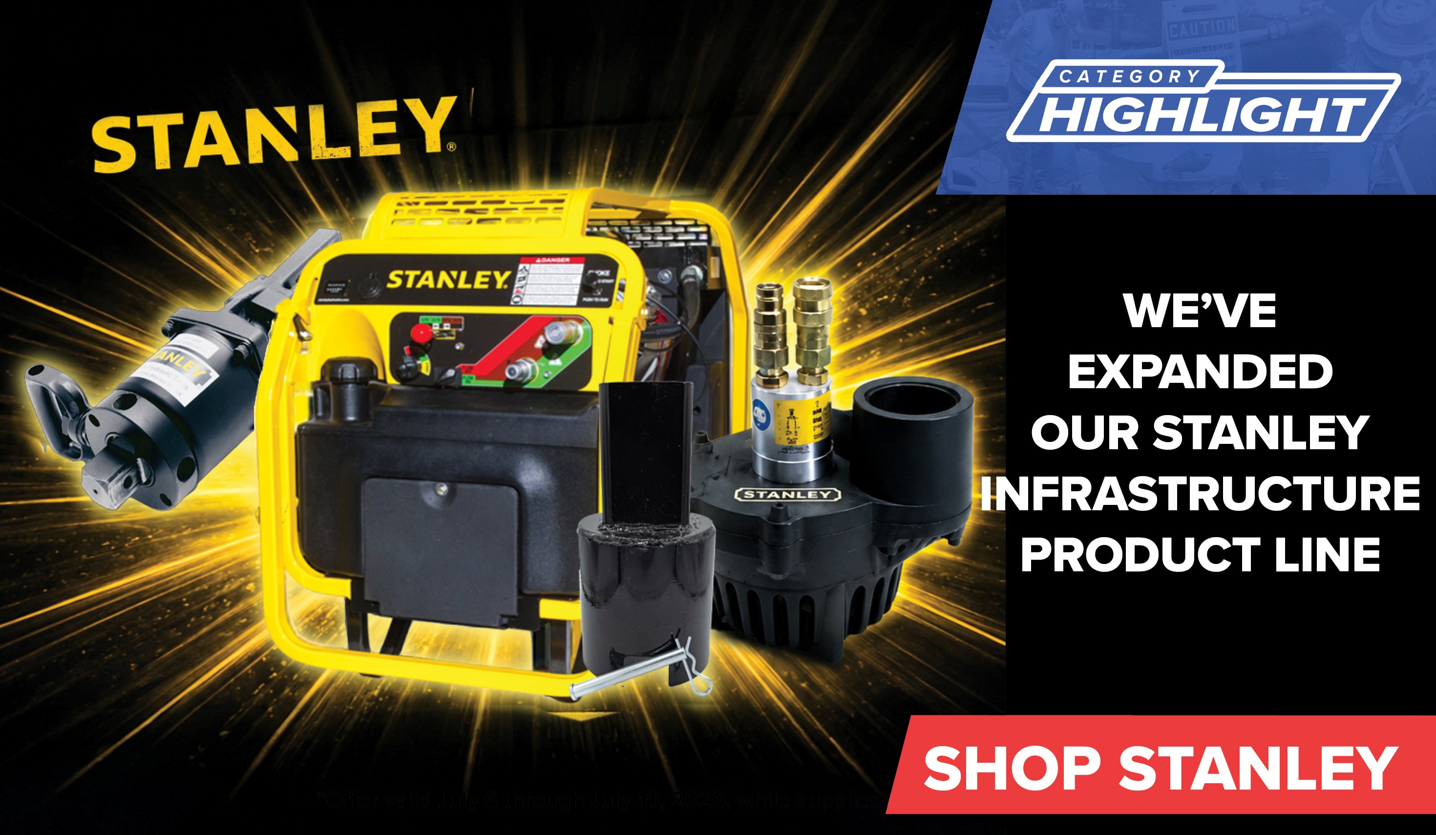 Category Highlight: We've expanded our Stanley Infrastructure product line
